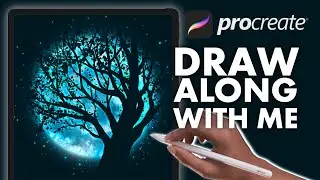 Blue Moon  Procreate tutorial 184