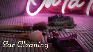 ASMR ☾ | Deep Ear Cleaning Sounds | Q-Tip, Beads, Crystals... (Tascam)