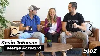 Kasia Johnson of Merge Forward drinks #CoffeeWithKyles//51oz.