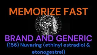 (156) Nuvaring (ethinyl estradiol & etonogestrel) How to memorize fast-brand and generic drug names