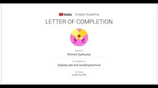 Staying well and avoiding burnout - Youtube creator academy course Exam Answers 2018