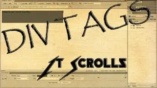 Using Div Tags Dreamweaver Scroll boxes