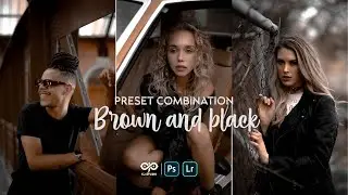 Built-in presets for Photoshop / preset combination (Brown and black) - preset photoshop