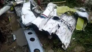 #Braking_news... up ke Azamgarh zile me helicopter hua crash