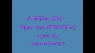 a billion girls - elyar fox PREVIEW