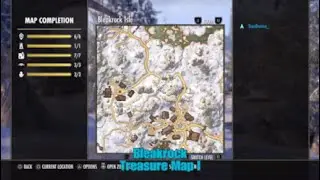 ESO Bleakrock, Treasure Map I, Location, The Elder Scrolls Online, Treasure map 1