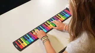 3rd Avenue 49 Key Rainbow Soft Touch Roll Up Piano