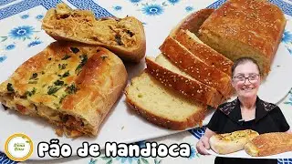 PÃO DE MANDIOCA RECHEADO | PÃO DE AIPIM | PÃO DE MACAXEIRA | PÃO CASEIRO RECHEADO COM FRANGO 