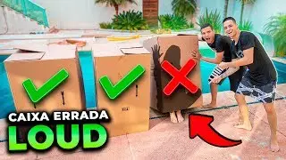 NÃO EMPURRE A CAIXA ERRADA NA PISCINA DA LOUD!!!