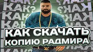 КАК СКАЧАТЬ КОПИЮ РАДМИРА ПОДРОБНЫЙ ГАЙД ЛУЧШАЯ КОПИЯ РАДМИРА БОНУС 250КК | СЛИВ МОДА RADMIR RP 5.8