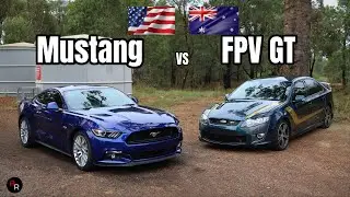 Mustang GT vs FPV GT* The Battle of the Fords! (0-100kph)