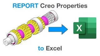 REPORT Creo Material, Mass, Length and Bounding Volumes to Excel