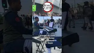 Playing Demon Slayer at the anime expo #animeexpo #anime #publicpiano #kimetsunoyaiba