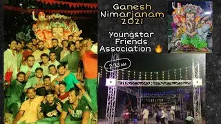 IN Nagar Ganesh Nimarjanam Video light, full setup/YoungstarFriendsassociation/2021Featival vibes /