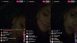 Ariana Grande in Quarantine Instagram Live (3/20/20)