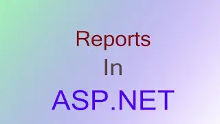 Make Reports in ASP.NET using Report viewer