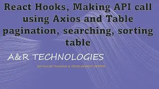 20# React Hooks, Axios,  table Pagination ,search, and sorting 