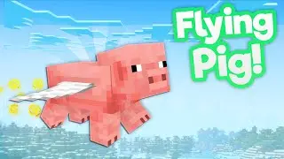 I made pigs FLY in Minecraft