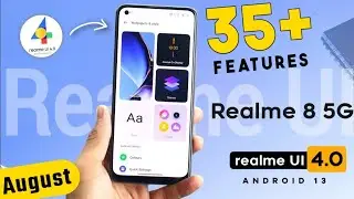 Realme 8 5G New Update August 2023/Realme 8 5G 35+ Features/Realme 8 UI 4.0 Android 13 Stable Update