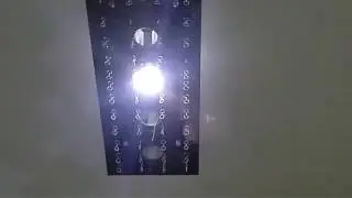 Gu10 led blinks when power switched off , what's the solution ?