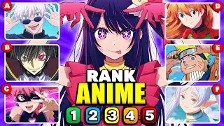 RANK THE ANIME SERIES! But You Don't Know the Next One 🔥😱