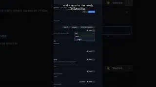Create lists to organize your starred repos