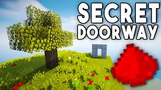 TREE TORCH KEY HIDDEN INPUT - Minecraft Redstone Tutorial