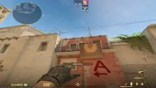 6 WINDOW SMOKES FROM SPAWN ON MIRAGE CS2 ❤️ #cs2 #csgo #viral