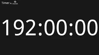192 Hour Countdown Timer