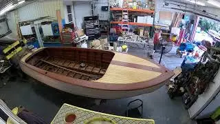 1955 Century Resorter staining process