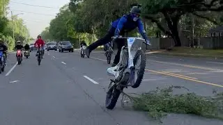 Crazy dirtbikes at the grom rideout!