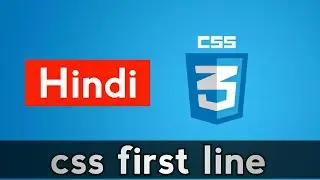 CSS Awesome css first-line | Using HTML and CSS. Indicoderz