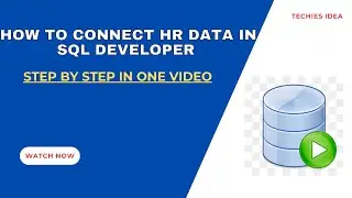How to connect hr data in SQL developer in hindi || 