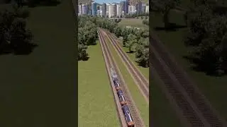 Train Journey In Cities Skylines 🛤️ #Shorts