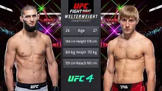 Khamzat Chimaev vs Paddy Pimblett Full Fight - UFC Fight Of The Night