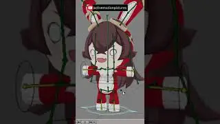 Amber doll dancing meme in Blender (Wiggle test)