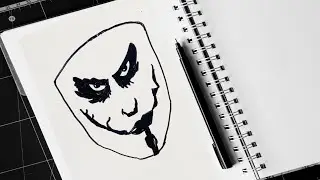 How to Draw Easy Joker face Character Step by step | Art Video | Easy Drawing Ideas
