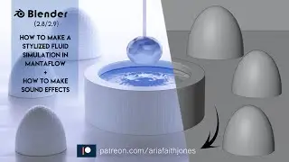 Blender | Making a Stylized Fluid Simulation in Mantaflow + Making Sound Effects Tutorial | 4K