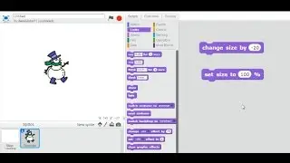 Scratch Tutorial - What is the difference between change size and set size block?
