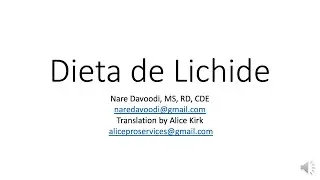 Dieta de Lichide - Post Operative Clear Liquid Diet