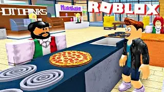 ROBLOX PİZZACIDA ÇALIŞTIK KURYELİK YAPIP KASİYER OLDUK !!! ( Roblox PİZZA Dükkanı)