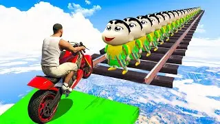 SHINCHAN, CHOP AND FRANKLIN TRIED THE IMPOSSIBLE SHINCHAN CAR PARKOUR CHALLANGE