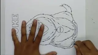 drawing and coloring The Secret Life of Pets Duke disney cartoon learn for kids