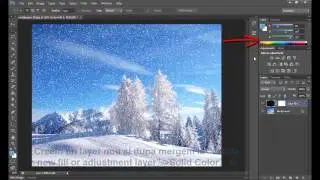Tutorial Photoshop #1 Efect de zapada pe wallpaper