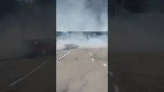Kan du köra turbo på regina elsystem? Ja tydligen! 😎 #b230f #turbo #volvo #burnout #drift