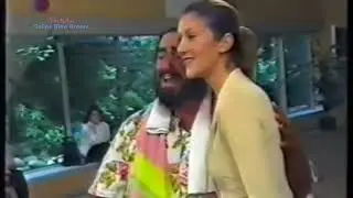 Pavarotti imitates Celine Dion