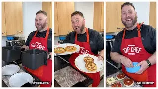 Air Fryer Pizza bagels (you NEED to try these!)