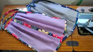 Scrap fabric from Old Towel to Hand Towel // Ricca Ventura