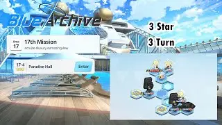 Blue Archive Global - Story Stage Normal 17-4 (3 Star & 3 Turn Clear)