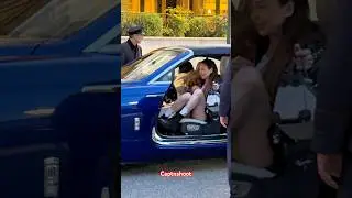 2 SEXY LADIES WITH THEIR ROLLS ROYCE DAWN 